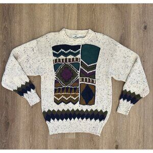 Vintage Van Heusen Chunky Knit 90s Sweater Size Medium